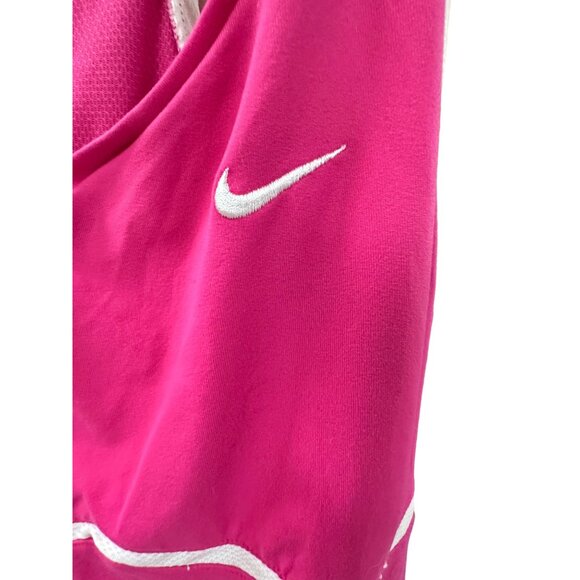 🌸3/$15🌸Fuchsia Pink with White Trim Nike Athletic Tank sz L - Picture 2 of 6